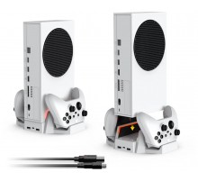 XBox Series S Multi-Functional Stand + Battery pack 800mAH White (2шт) Dobe TYX-0663