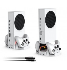 XBox Series S Multi-Functional Stand + Battery pack 800mAH White (2шт) Dobe TYX-0663