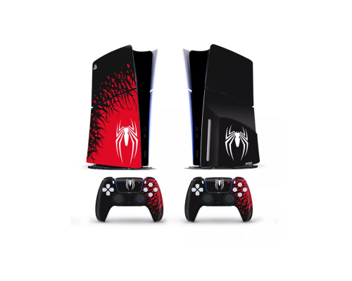 Наклейка на Playstation 5 Slim Spider man