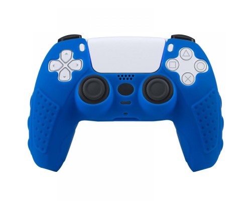 PS 5 Controller Silicon Case  Non-Slip Blue (пакет)