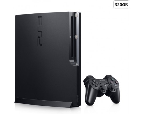 PlayStation 3 Slim 320gb Черная (без коробки)