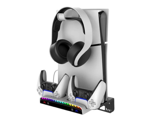 Подставка с зарядкой и крепление на стену PS5 Slim VOLFOX P5-400