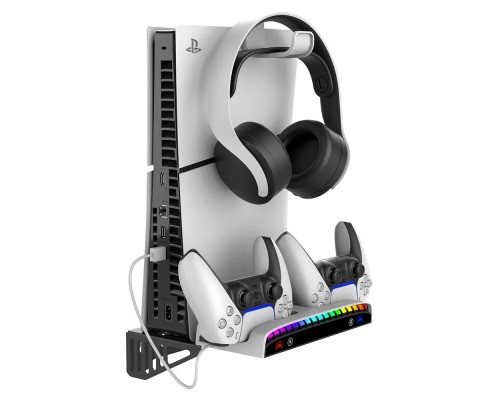 Подставка с зарядкой и крепление на стену PS5 Slim VOLFOX P5-400