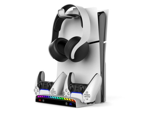 Подставка с зарядкой и крепление на стену PS5 Slim VOLFOX P5-400
