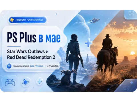 В PS Plus добавляют Star Wars Outlaws и Red Dead Redemption 2: главные игры мая