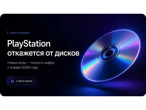 Sony прекратит выпуск дисков для новых игр PlayStation с 2028 года