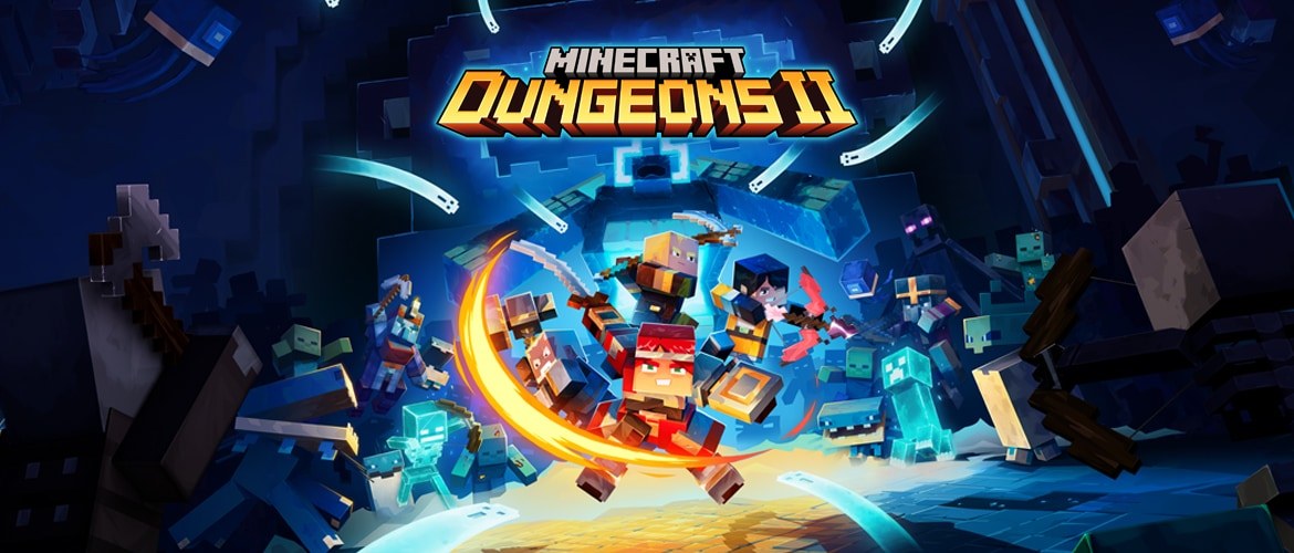 Четыре героя Minecraft Dungeons II готовятся к битве