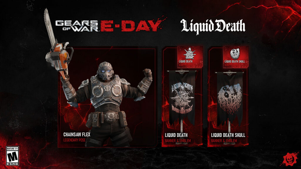 Gears of War: E-Day и Liquid Death: показали косметические награды, но акция не для России