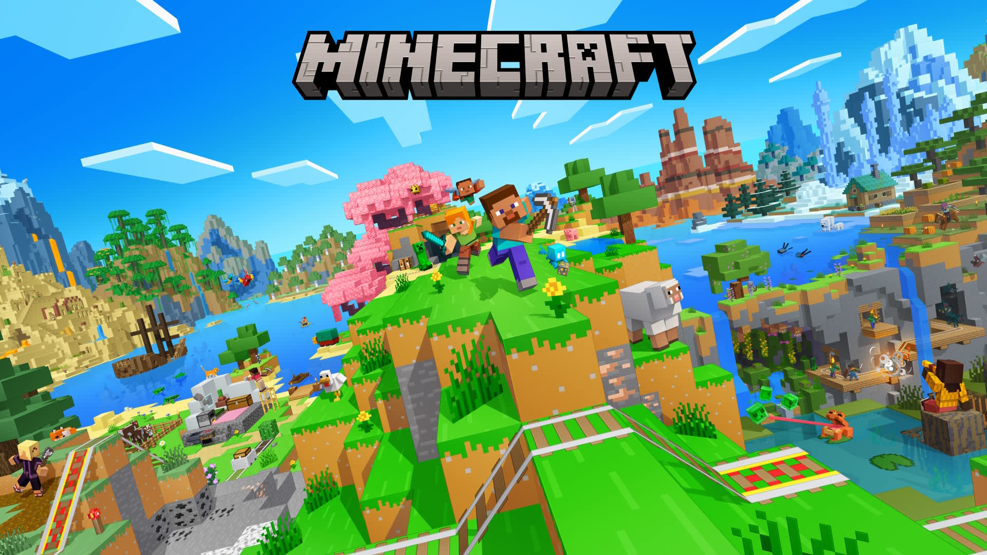 Официальная иллюстрация Minecraft для Nintendo Switch 2