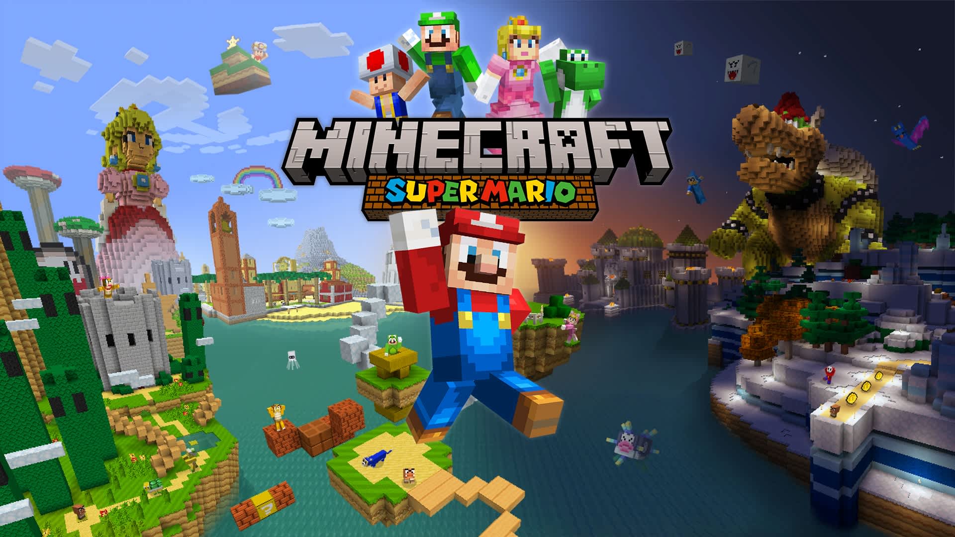 Официальная иллюстрация Super Mario Mash-Up Pack в Minecraft