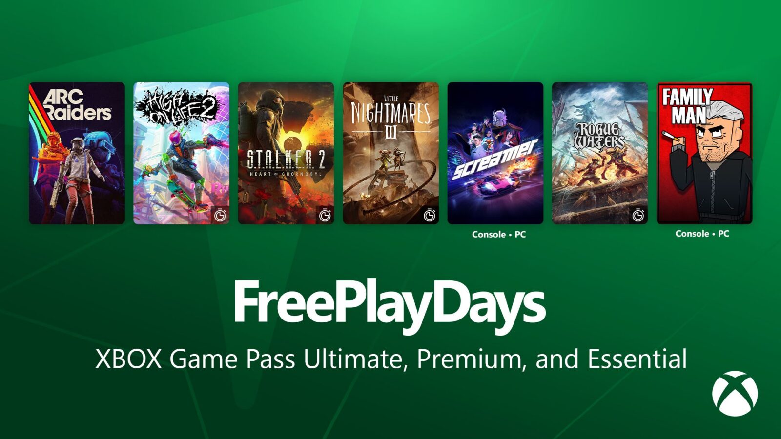 Официальная подборка семи игр Xbox Free Play Days на 8–11 октября 2026