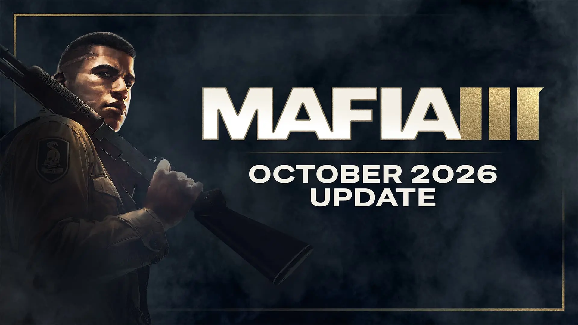 Линкольн Клей на официальном баннере Mafia III October 2026 Update