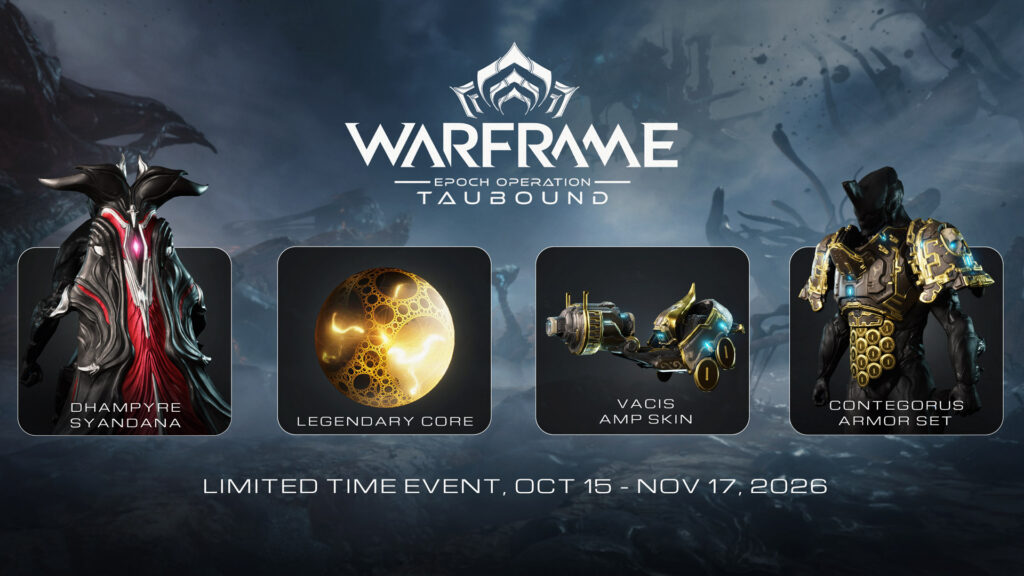 Официальная подборка наград операции Taubound в Warframe