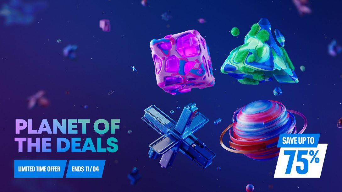 Официальная афиша распродажи PlayStation Store Planet of the Deals до 4 ноября