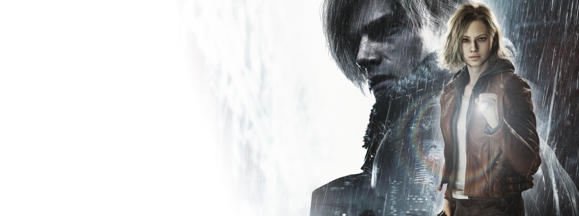 Грейс Эшкрофт и Леон Кеннеди на официальной иллюстрации Resident Evil Requiem, участника распродажи