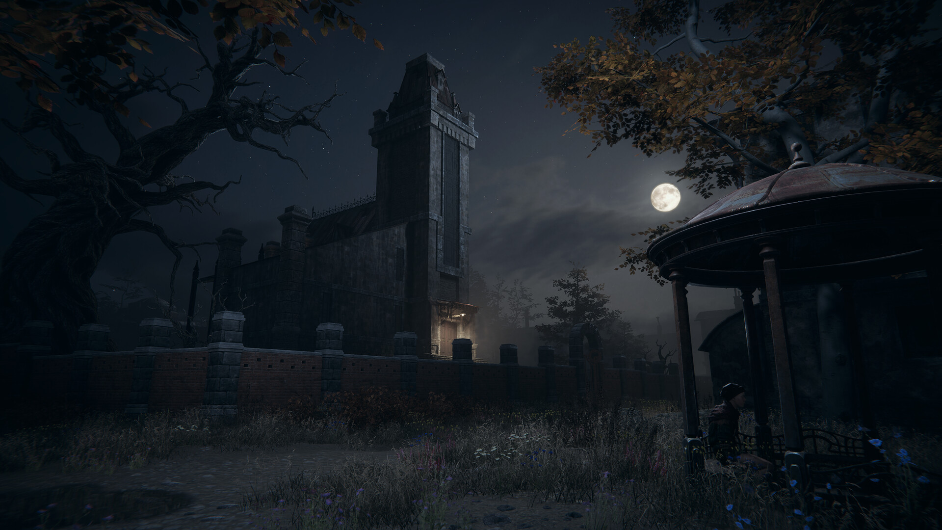 Ночной городской пейзаж и луна в Pathologic 3 — официальный скриншот