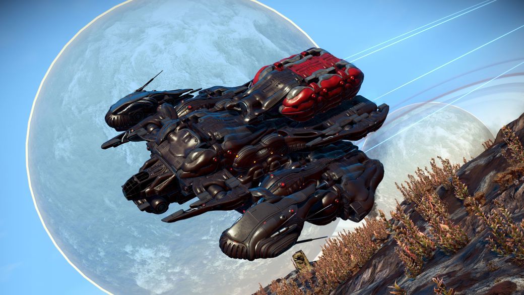 Биомеханический корвет в официальных материалах No Man’s Sky Forsaken