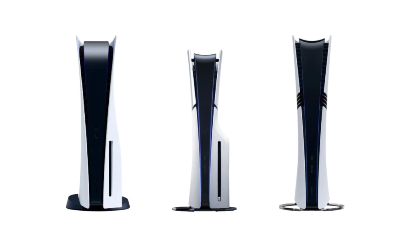 PS5 Slim и PS5 Pro — ракурсы, габариты
