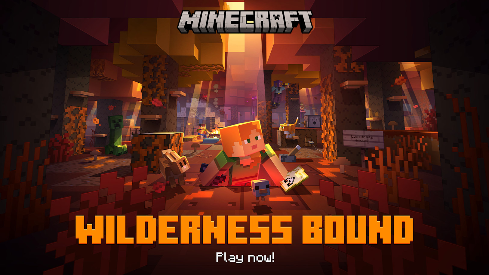 Minecraft на Switch получила Wilderness Bound: осенний лес, лагеря и новые блоки